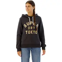 Superdry Glitter Graphic Logo Huvtröja