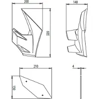 Puig Downforce Kawasaki Z900 Spoilers