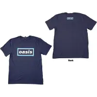 Ginza.se Oasis: Unisex T-Shirt/Maine Road Event Logo (Navy Blue) (Back Print) (XX-Large)