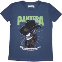 Ginza.se Pantera: Ladies T-Shirt/Skeleton Cowboy (Denim Blue) (Large)