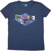 Ginza.se The Beastie Boys: Ladies T-Shirt/Multicolour Logo (Denim Blue) (Medium)