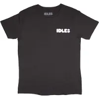 Ginza.se Idles: Unisex T-Shirt/Cartoon Flower (Black) (Back Print) (XX-Large)