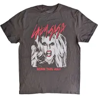 Ginza.se Lady Gaga: Unisex T-Shirt/Born This Way Photo (Charcoal Grey) (X-Large)