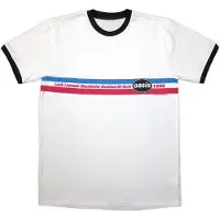 Ginza.se Oasis: Unisex Ringer T-Shirt/1996 Tour Horizontal Stripes (White) (XX-Large)