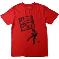 Ginza.se James Brown: Unisex T-Shirt/James Halftone (Red) (Large)