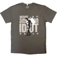 Ginza.se Green Day: Unisex T-Shirt/Am Idiot Angel (Charcoal Grey) (Large)