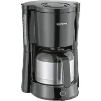 Severin KA 4835 Type - Kaffemaskin - 8 koppar - borstat rostfritt stål/svart