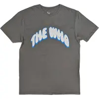 Ginza.se The Who: Unisex T-Shirt/Flag Cartoon (Charcoal Grey) (Back Print) (Large)