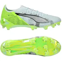 Puma X Unisport Ultra 5 Ultimate FG Conquer your Mountain - Vit/Grön/Silver LIMITED EDITION - Gräs (FG), storlek 40½