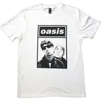 Ginza.se Oasis: Unisex T-Shirt/Noel & Liam Boxed Photo (White) (X-Large)