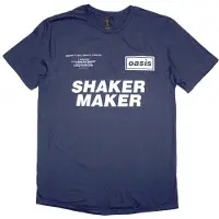 Ginza.se Oasis: Unisex T-Shirt/Shakermaker Tracklisting (Navy Blue) (XX-Large)