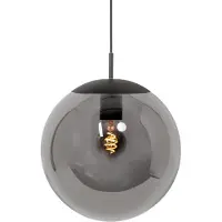 Steinhauer Glas pendellampa Bollique, dimbar, Aluminium / grå / zink, Vardagsrum / matsal, Metall, Pendellampa