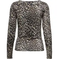 ONLY T-shirt brun / svart / ullvit