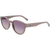 Lacoste Rund Dam Transparent Ljus Grå Taupe Naken Gradient L6000S