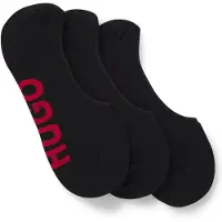 HUGO Three-pack of invisible socks with large logos
