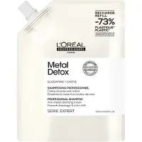 L'Oréal Metal Detox Shampoo för Skadat Hår Påfyllning 500 ml