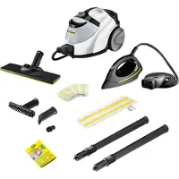Kärcher SC 5 EasyFix IRON, Cylinderångrengörare, 1,5 L, Svart, Vit, 50 cm, 100 cm, 6 m