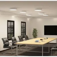 Arcchio LED taklampa Noabelle , dimbar, Vitt / opal, Kök, Metall, Modern, LED-taklampa