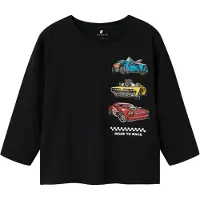 Name it Tröja - NmmDrum Hotwheels - Svart - - 2 år (92) - Tröja