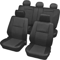 HP Autozubehör 22215 Schonbezug Elba 15tlg. Stolklädsel 15 delar Polyester Antracit Förarsäte, Passagerarsäte fram, Baksäte