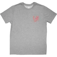 Ginza.se Korn: Unisex T-Shirt/Mini Red Logo (Grey) (Large)
