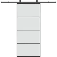Super Merchant Vidaxl Skjutdörr med Beslag, 90x205 cm, ESG-glas och Aluminium