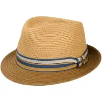 Stetson Licano Toyo Trilby Straw Hat Brown