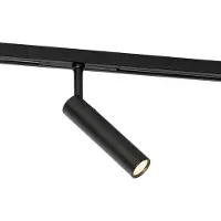 QAZQA Modern svart spotlight för enfas skensystem - Slimline Uzzy