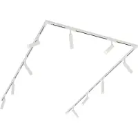QAZQA Modernt skensystem med 10 spotlights vitt 1-fas - Slimline Uzzy