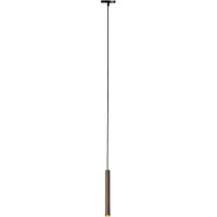 QAZQA Modern pendellampa i mörkbrons för enfas skensystem - Slimline Keno