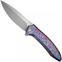 We Knife Acuminal WE23070-4 Bead Blasted Vanax, Flamed Titanium, pocket knife