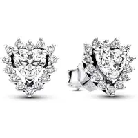 Pandora Timeless Sparkling Heart Halo Stud Earrings Sterling silver örhängen 293097C01
