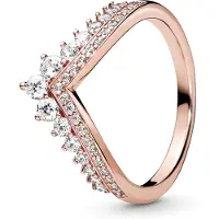 Pandora Rose Princess Wishbone ring 187736CZ-60