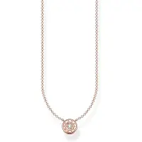 Thomas Sabo Sparkling circles rose halsband KE1881-416-14-L45v