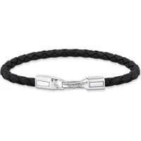 Thomas Sabo Rebel At Heart svart 5 mm läderarmband A2149-682-11-L21