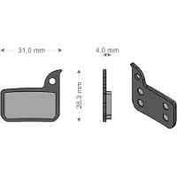 Brenta Ciclo Hrd/etap/ultimate/tlm Sram Sintradbromsbelägg