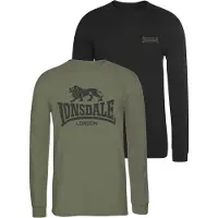 Lonsdale Ayrshire T-shirt Med Lång ärm 2 Enheter