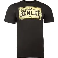 Benlee T-shirt 'Boxlabel' gul / svart