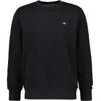 Gant för män. 2006065 Shield sweatshirt med rund halsringning svart (3XL), Casual, Bomull