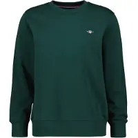 Gant Sweatshirt silvergrå / gran / röd