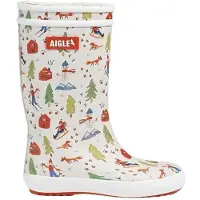Aigle Gummistövlar LOLLY POP FUR PRINT flickor - Vit - 30