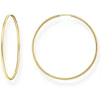 Thomas Sabo Large Hoop 18k guldpläterade stora silverhoops CR729-413-39