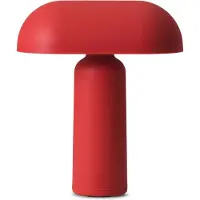 Normann Copenhagen Bordslampa , Röd, Vardagsrum, Plast
