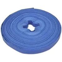 vidaXL Platt slang 50 m 1" PVC vattenleverans