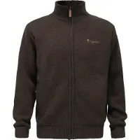 Pinewood Hurricane Full Zip Tröja (Färg: D.Brown Mel, Storlek: Small)
