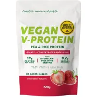 Gold Nutrition V Veganskt Protein Jordgubbe 720g