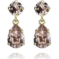 Caroline Svedbom Mini Drop Earrings Gold Vintage Rose - Stjärnurmakarna