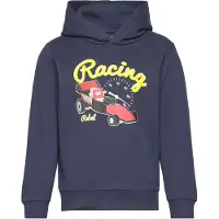 Lego Wear Hoodie - LWScout 708 - Dark Marinblå m. Tryck - - 3 år (98) - Hoodie