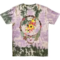 Ginza.se Grateful Dead: Unisex T-Shirt/Dead Leaves & Bouquet (Natural) (Wash Collection) (Small)