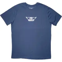 Ginza.se Aerosmith: Unisex T-Shirt/Mini Wings Logo (Denim Blue) (XX-Large)